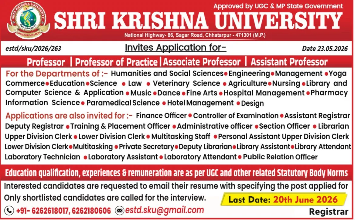 Recruitment Notification 2025 Advertisement